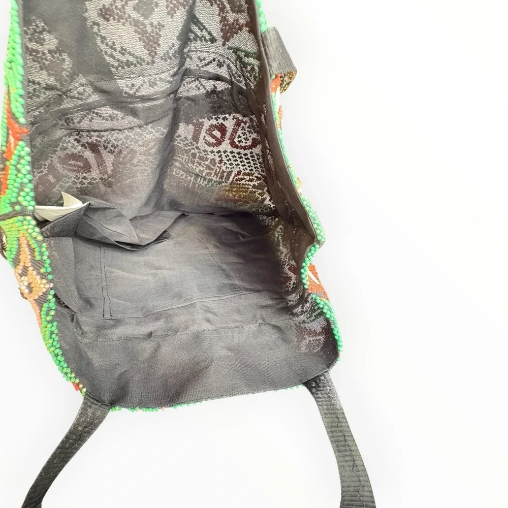 Jerusalem Beaded Cultural Tote Bag Embellished Casual Authentic from Israel